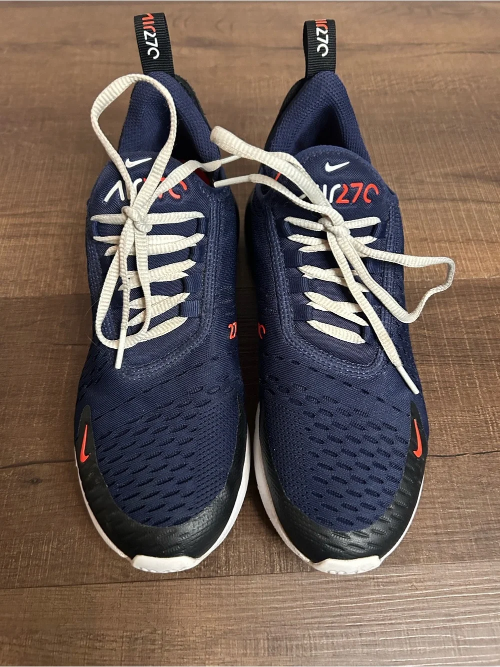 Nike Air Max 270 Youth Size 6.5Y Navy/Black/Red Kids Shoes MPN 943345-410
